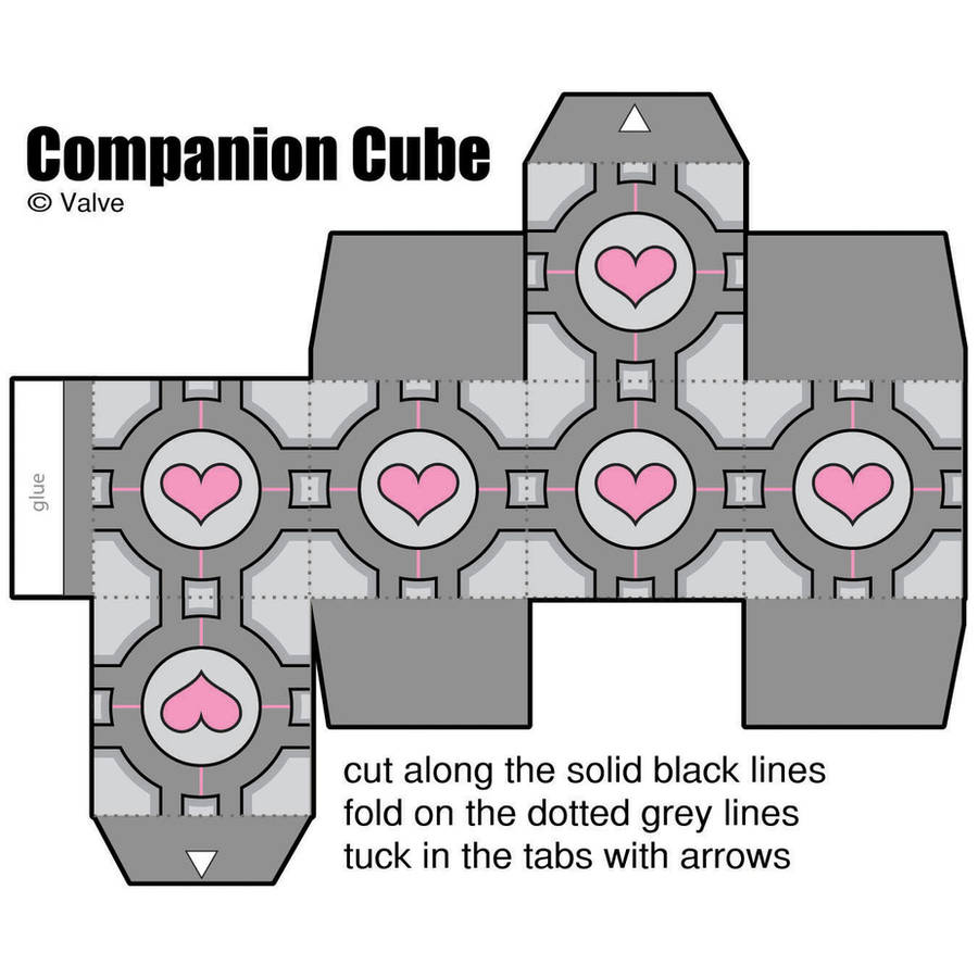 paper companion cube by manda-pie