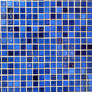 Blue mosaic tiles