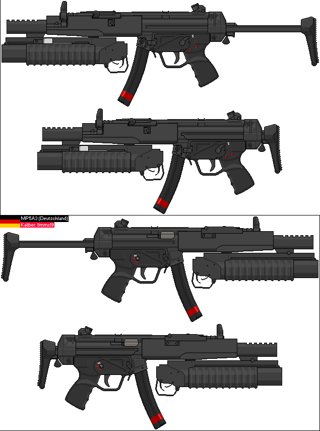 HK MP5A3, M203 40mm by JXL-2003 on DeviantArt