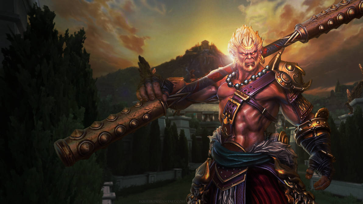 Smite Sun Wukong Wallpaper By Equilib On Deviantart Smite Sun Wukong Wallpaper By Equilib On Deviantart