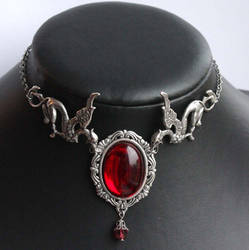 Griffons Gothic necklace