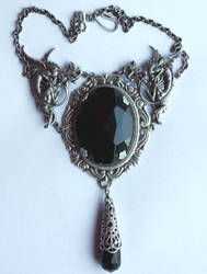 Black dragon necklace