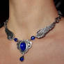 Blue wings necklace