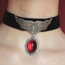 Steampunk velvet choker