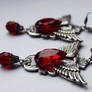 Vampire bloody drops earrings