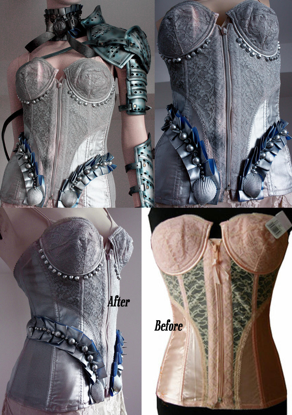 Before and After corset re-styling by Pinkabsinthe on DeviantArt