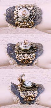 Boho rose watch cuff