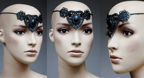 Fawn princess black tiara