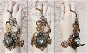 Flower Locket watch cuff