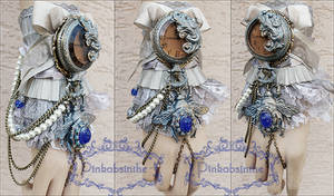 Sapphire bumblebee fairy locket watch cuff