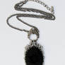 Black rose necklace