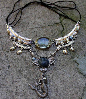 Mermaid boho necklace