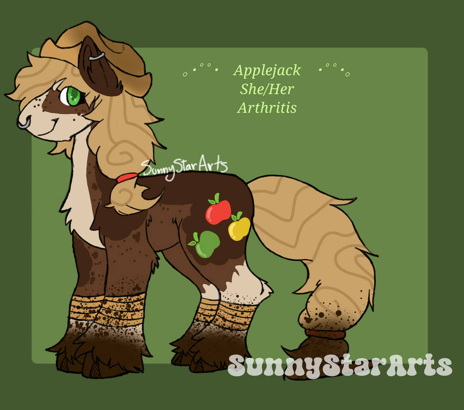 Mlp Re Find MLP re-design #6: Applejack by SunnyStarArtss on DeviantArt