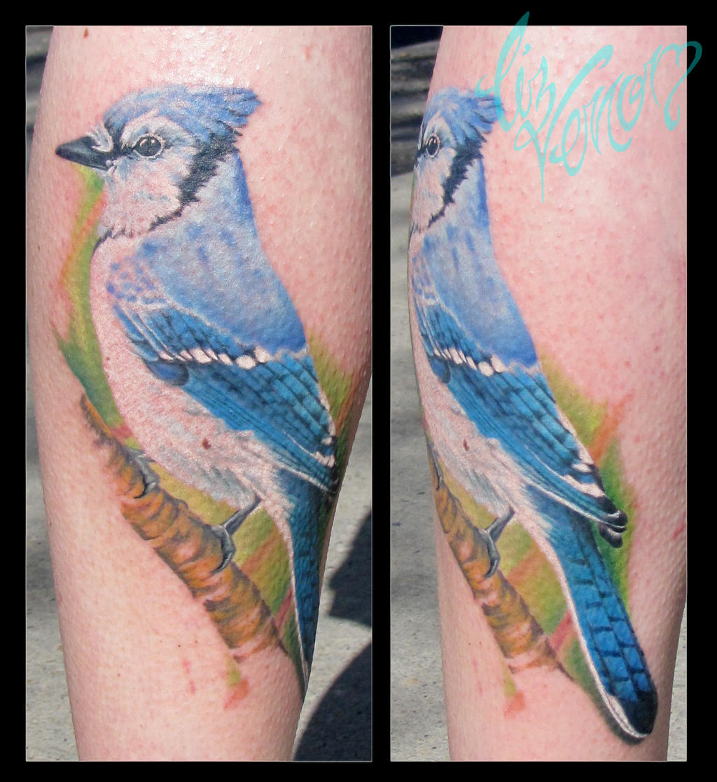 Blue Jay Liz Venom From Bombshell Tattoo Edmonton By Lizvenom On Deviantart