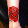 Rose tattoo by Liz Venom