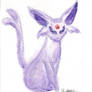 Espeon Watercolor Painting