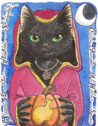 Samhain Cat Witch
