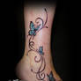 Butterfly Vine Tattoo