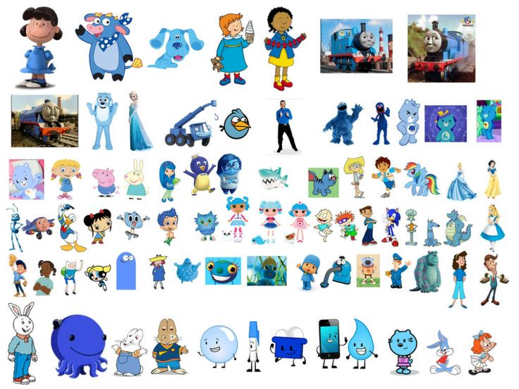 Which one of These Blue Characters Are Better by dejuanDejuanEsters on ...