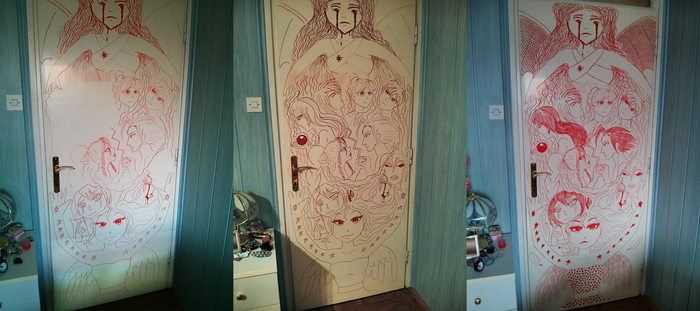 Mural on my Bedroom door