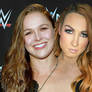 Ronda Rousey and Becky Lynch conjoined