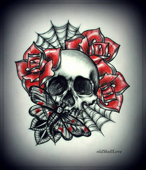 SKULL tattoo design