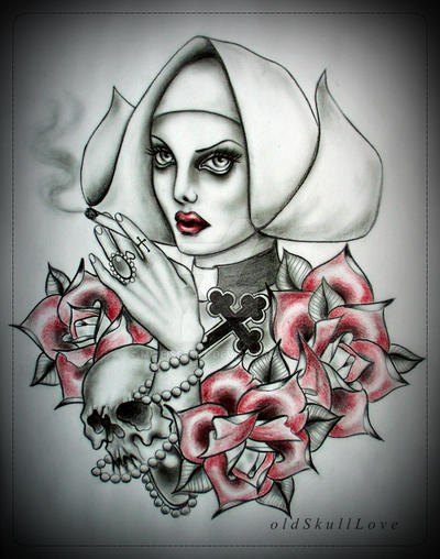 NUN tattoo design by MWeiss-Art on DeviantArt