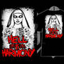 my art for HELL IS HARMONY band t shirt