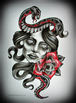 SNAKE tattoo design