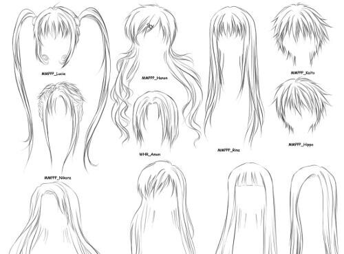 Learn Manga Basics Female Hair Styles V2 By Naschi On  Girl hair drawing,  Drawing hair tutorial, Anime girl hairstyles