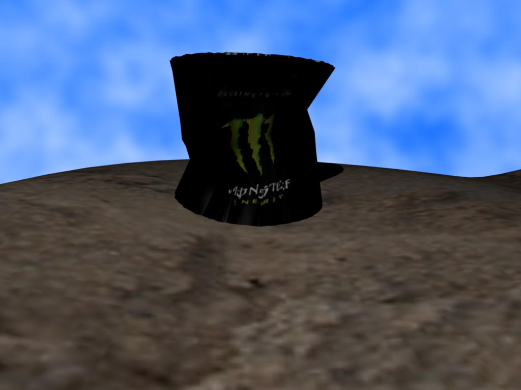 Monster Can Exploding Crushed monster can by Thimix2 on DeviantArt