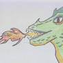 Sketch Card Illustration: Dragon Fire