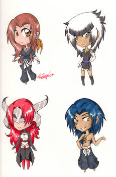 Chibi Comm: Sauria, Katsumi, Az, Danawa