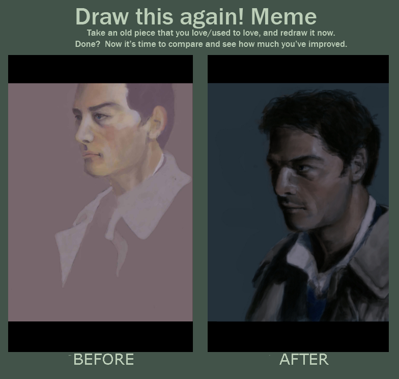 Before and After: Castiel