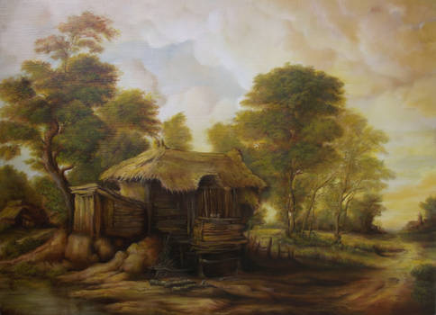 Dan Scurtu - Landscape with Old Hut