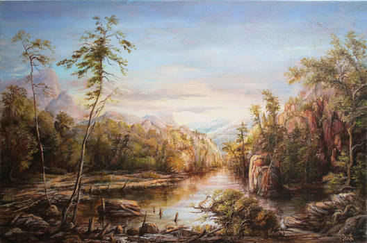 Dan Scurtu - Mountain River Study