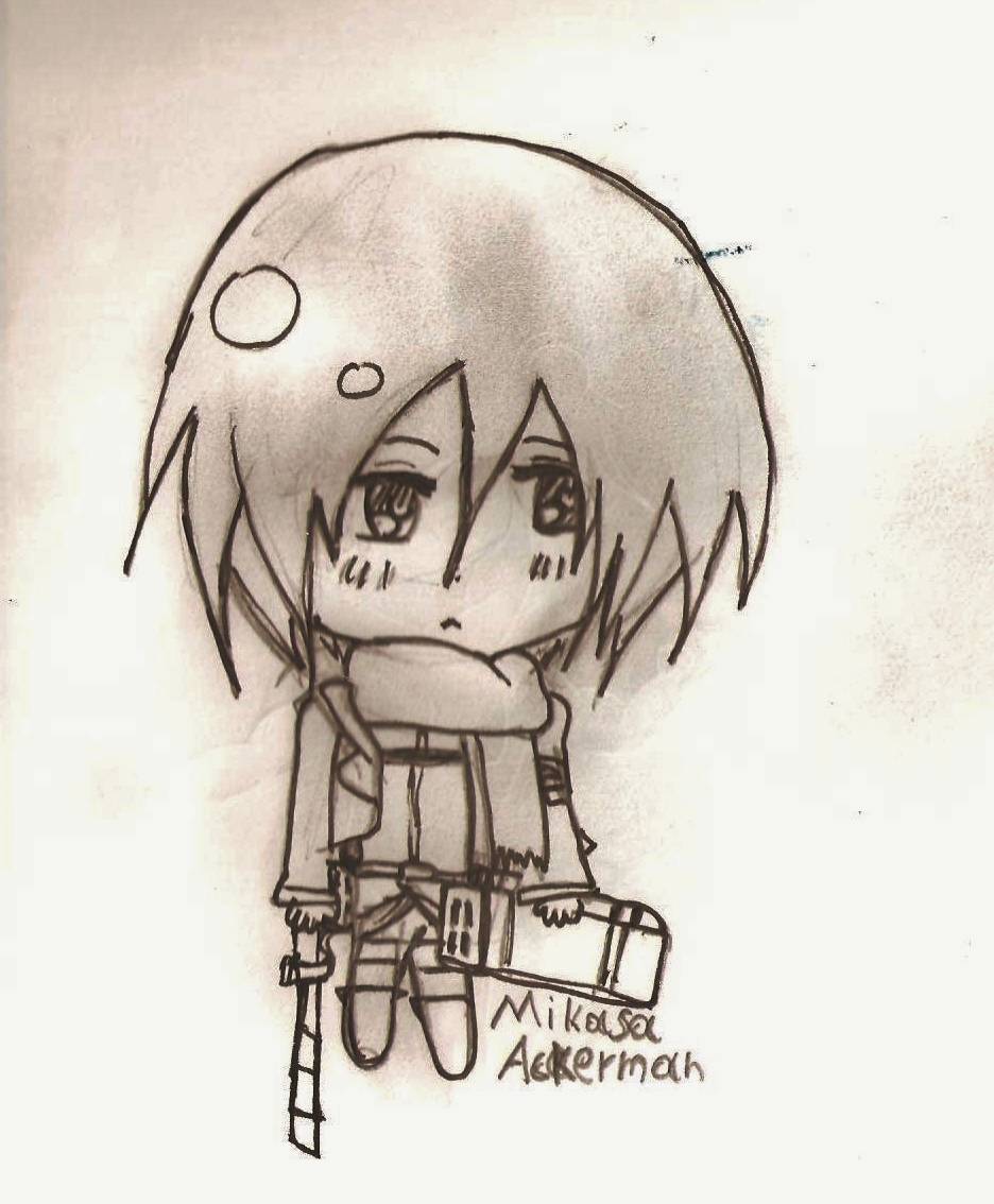 SNK. Chibis   Mikasa Ackerman