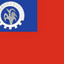 flag of Burma with the National Unity Party Logo