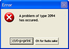 Error of Type 2094