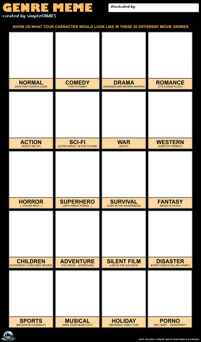 MOVIE GENRE MEME by simpleCOMICS on DeviantArt