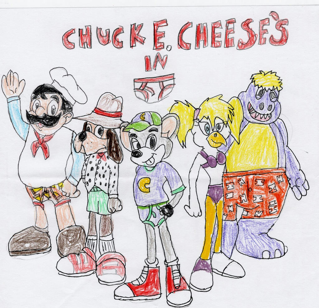 Chuck E. Cheese in Underwear 