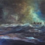 Caught in the Storm... 24x48in. Oil on canvas