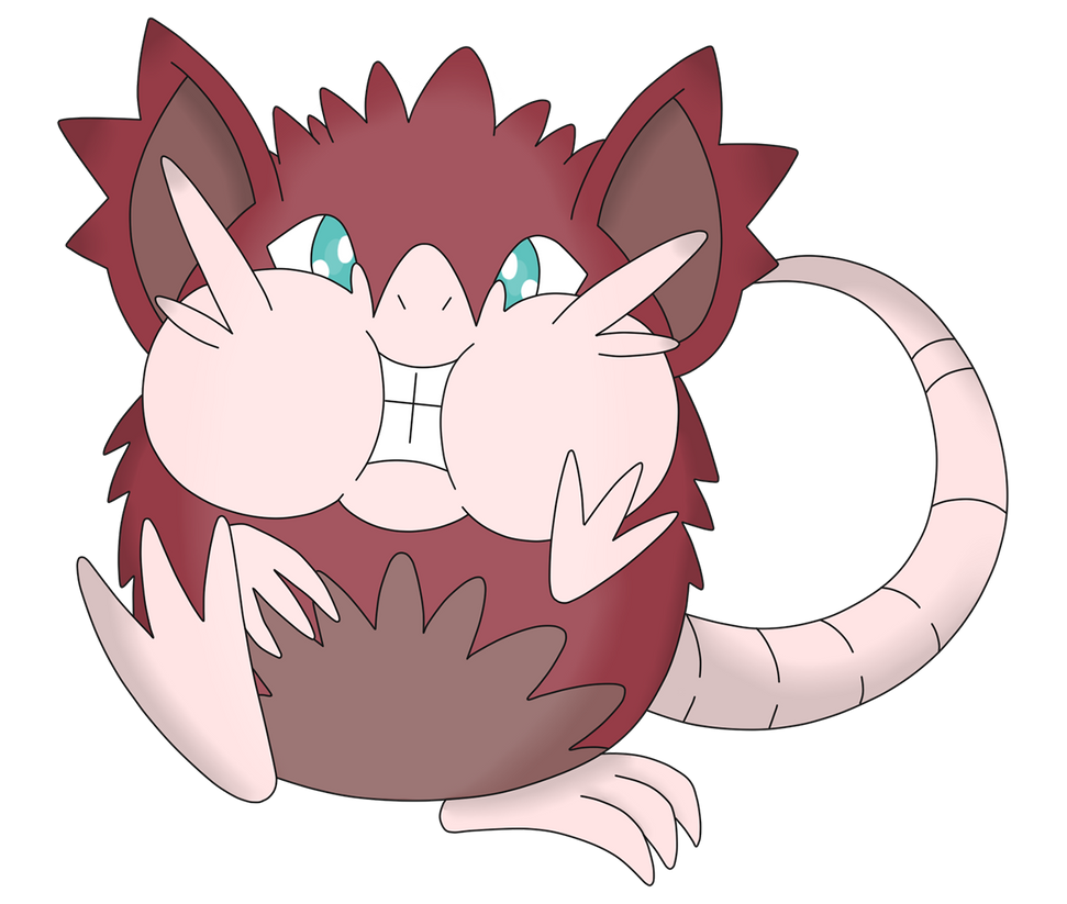 Alolan Shiny Raticate by Chroma7 on DeviantArt