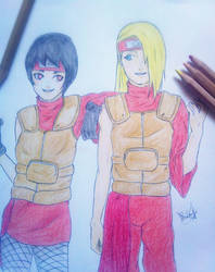 Kurotsuchi and Deidara