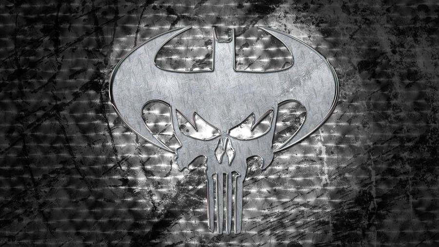 Batman and Punisher logos