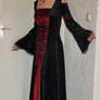 Gothic dress, crushed velvet