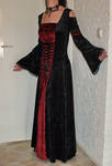 Gothic dress, crushed velvet by livia-drusilla