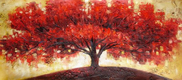 Wide Red Shade Tree