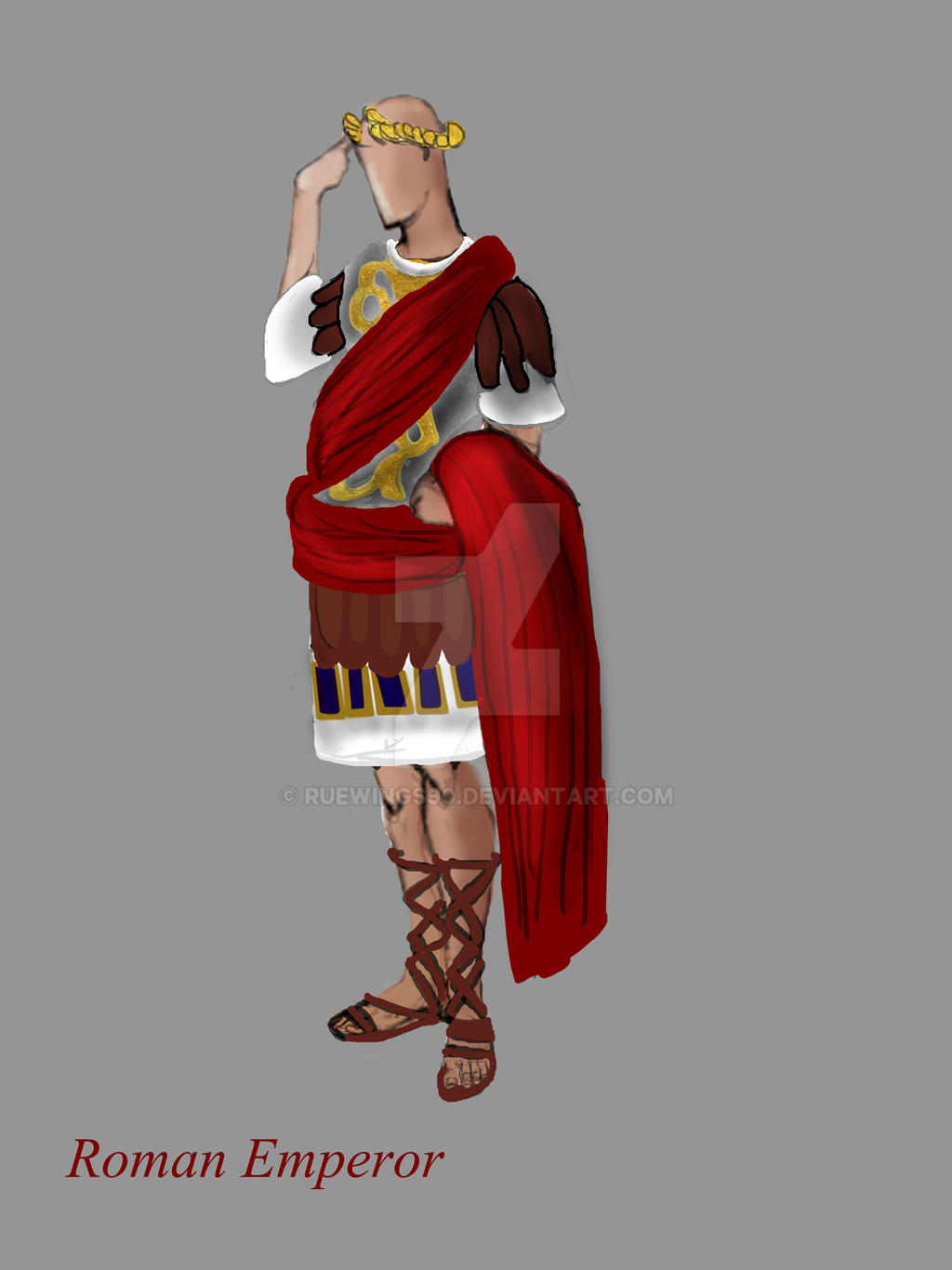 Roman Emperor Robe Drawing Roman Emperor by RueWings90 on DeviantArt