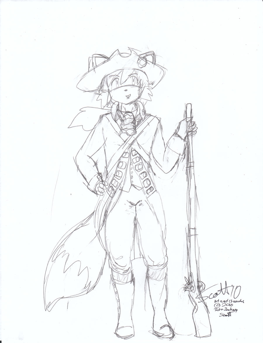 American Colonial Soldier Fox